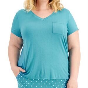 Alfani Plus Size Pajama T-Shirt Slate Size 3X